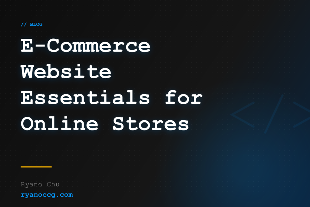 E-Commerce Website Essentials for Malaysian Online Stores (2026 Guide)