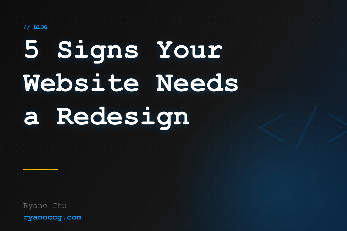 5 Signs Your Website Needs a Redesign (Malaysia Business Guide)