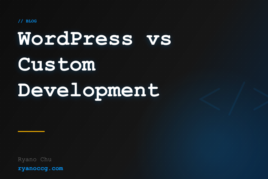 WordPress vs Custom Development: Which Should Malaysian SMEs Choose?